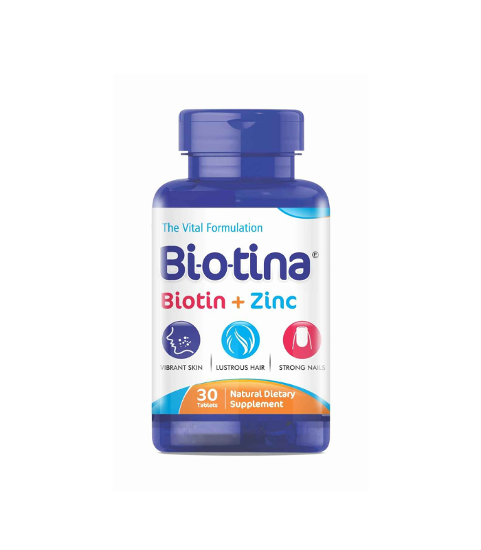Biotina Biotin + Zinc 30 Tablets